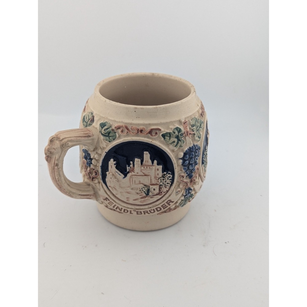 Vtg Germany Gerz Castle Mug Cup Mauseturm Ruine Maus Drachenfels Feindl Bruder
